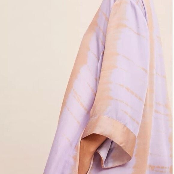 NWOT Anthropologie NorBlack NorWhite Sonne Tie Dye Pullover Kaftan Tunic Dress - Picture 3 of 12